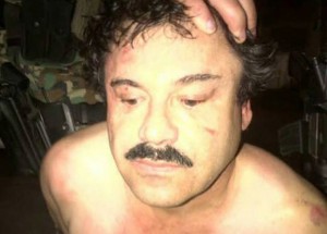 Foto difundida por NYT presuntamente de Joaquín Guzmán Loera durante su detención.