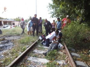 Muere septuagenario al resbalar en las vías del Ferrocarril (1)