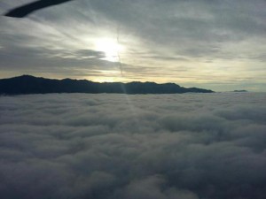 Vista aérea, continuaran temperaturas bajas en todo el país.